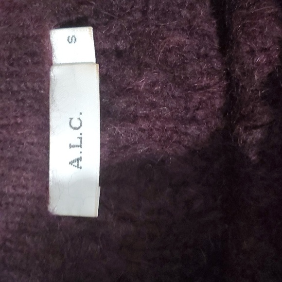 ALC alpaca blend crewneck Cable Knit pullover sweater size s - Picture 11 of 14